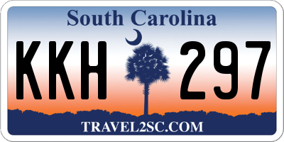 SC license plate KKH297