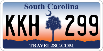 SC license plate KKH299