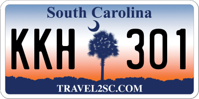 SC license plate KKH301