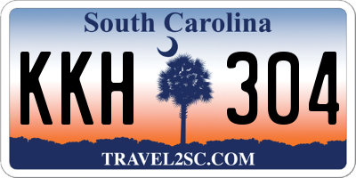 SC license plate KKH304