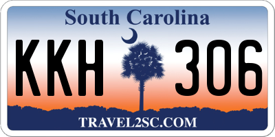 SC license plate KKH306