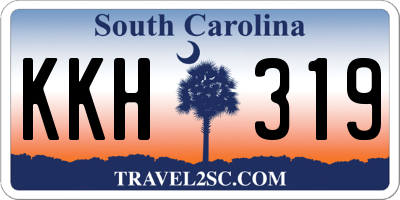 SC license plate KKH319