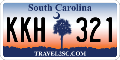 SC license plate KKH321