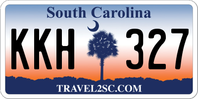 SC license plate KKH327