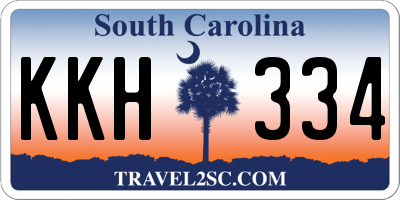 SC license plate KKH334