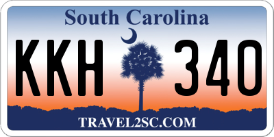 SC license plate KKH340