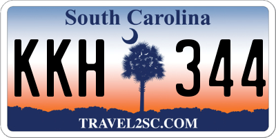 SC license plate KKH344