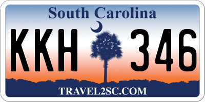 SC license plate KKH346