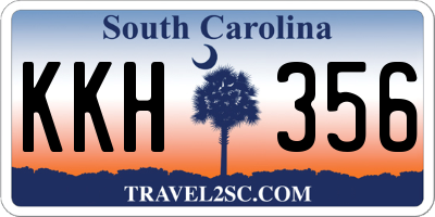 SC license plate KKH356