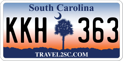 SC license plate KKH363