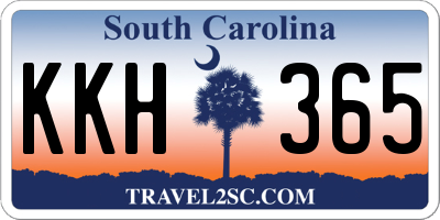 SC license plate KKH365