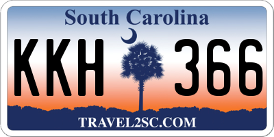 SC license plate KKH366