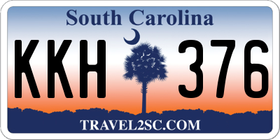 SC license plate KKH376