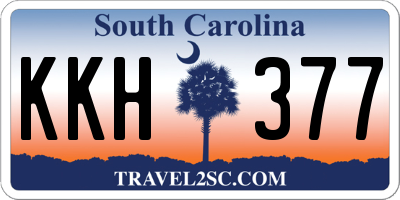 SC license plate KKH377