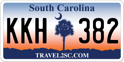 SC license plate KKH382