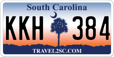 SC license plate KKH384