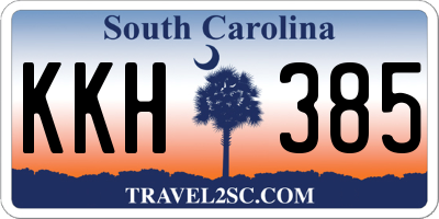 SC license plate KKH385