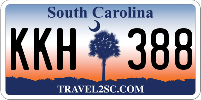 SC license plate KKH388
