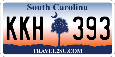 SC license plate KKH393