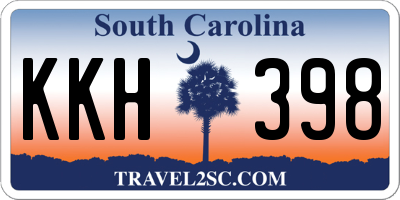 SC license plate KKH398