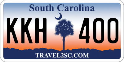 SC license plate KKH400