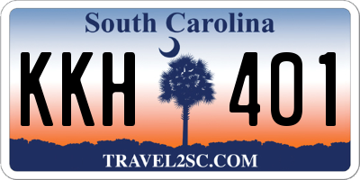 SC license plate KKH401
