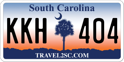 SC license plate KKH404