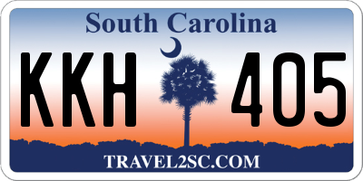 SC license plate KKH405