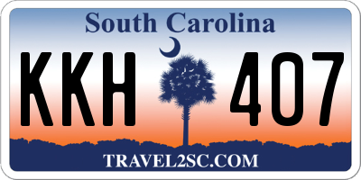 SC license plate KKH407