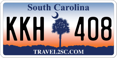 SC license plate KKH408