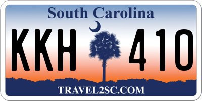 SC license plate KKH410