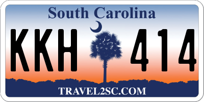 SC license plate KKH414