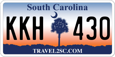 SC license plate KKH430
