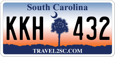 SC license plate KKH432