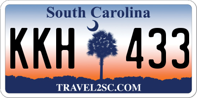 SC license plate KKH433