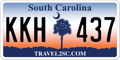 SC license plate KKH437