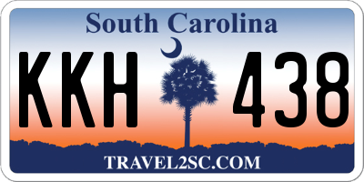 SC license plate KKH438
