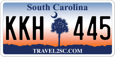 SC license plate KKH445