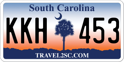 SC license plate KKH453