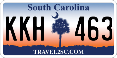 SC license plate KKH463