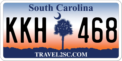 SC license plate KKH468