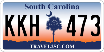 SC license plate KKH473