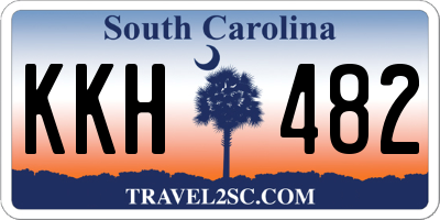 SC license plate KKH482