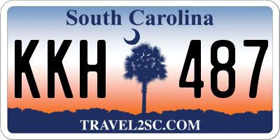 SC license plate KKH487