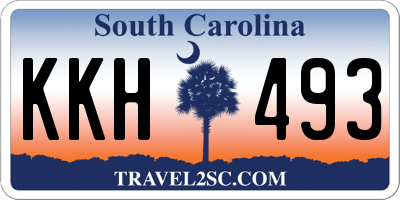 SC license plate KKH493