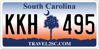 SC license plate KKH495
