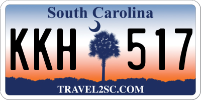 SC license plate KKH517