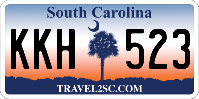 SC license plate KKH523