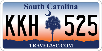 SC license plate KKH525