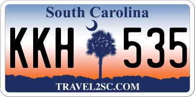 SC license plate KKH535